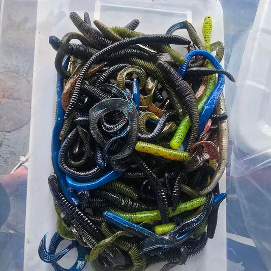 1Lb Soft Plastic Rubber Worms