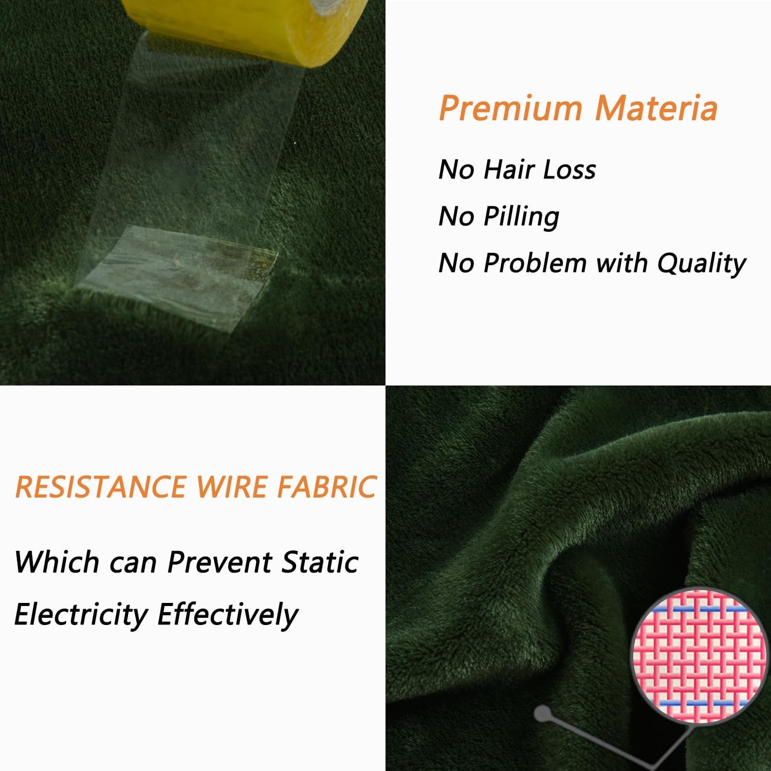 Fleece 90Character Fuzzy Mat Blast 350GSM Warm, Anti-Static Flaunt for Couch, Bed, Sofa-Green, Queen Size