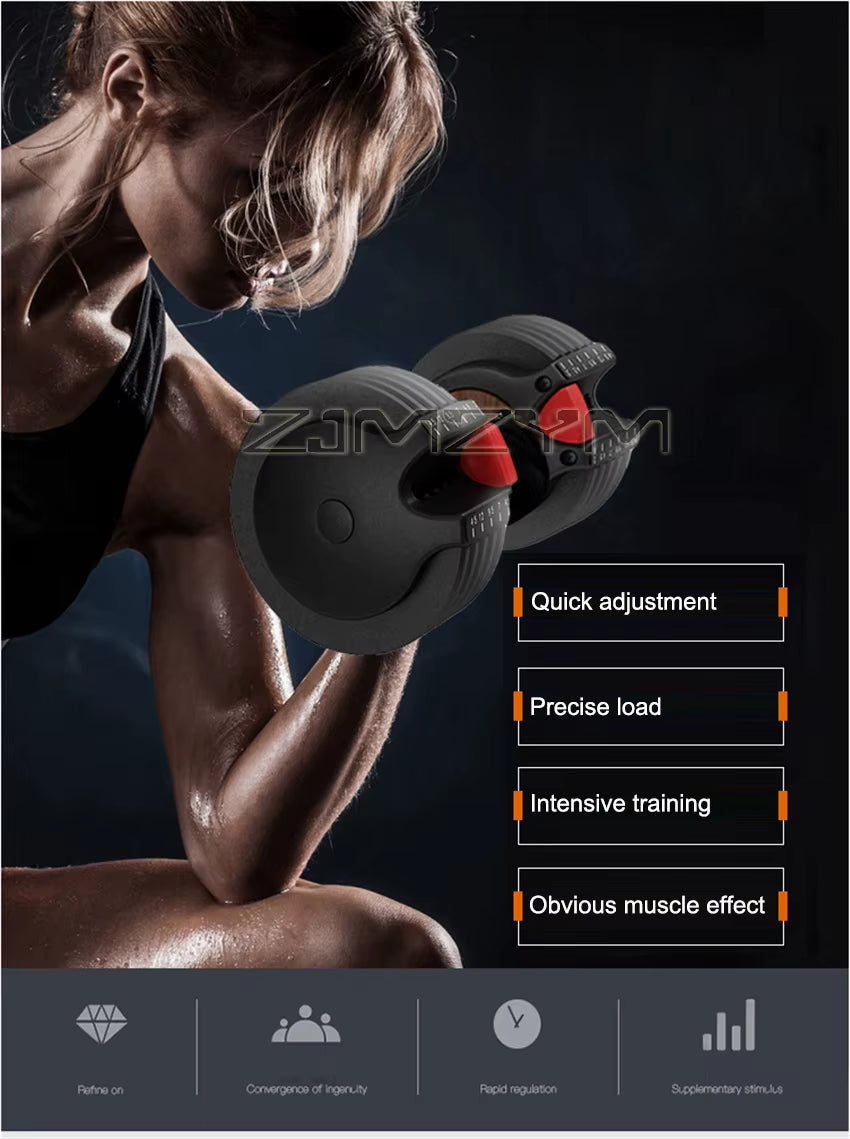 Home Fitness Automatic Adjustable Dumbbell Set Fitness Equipment Training Dumbell Set 13.4KG