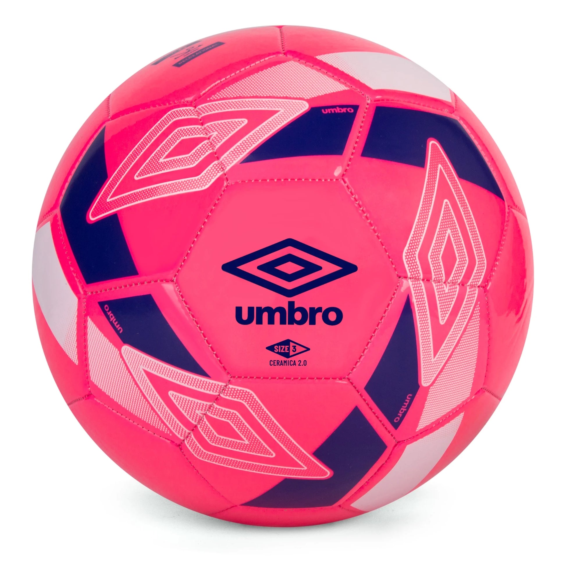 Ceramica 2.0 Size 3 Youth and Beginner Soccer Ball, Pink